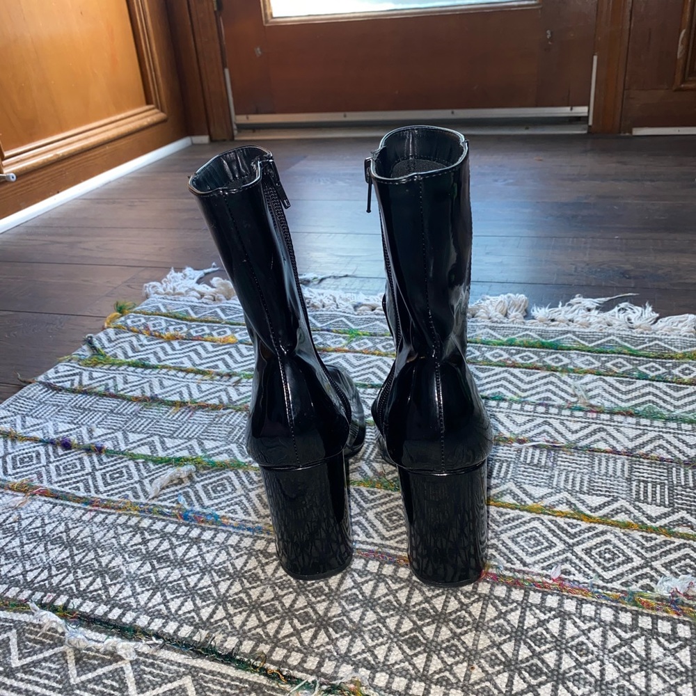Fun Faux Leather Boots - Picture 2 of 5